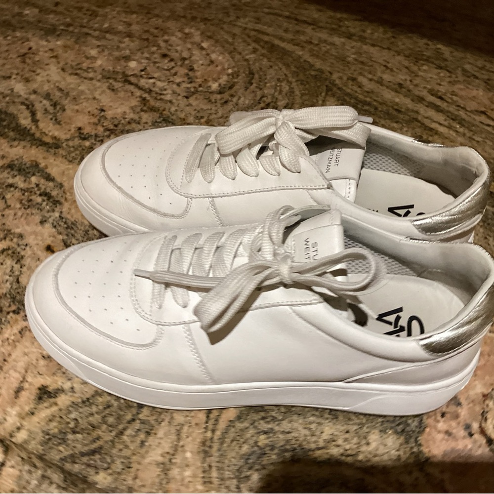 Stuart Weitzman White Sneakers